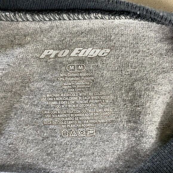 Pro Edge Shirt Womens Medium Gray Black Raglan Sleeve Tennessee Volunteers - Picture 2 of 9